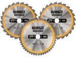 DeWalt Kreiss&auml;geblatt-Set 250 mm 3-teilig 24 T (2x) / 48 T