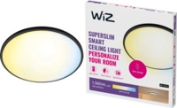 WiZ Deckenleuchte SuperSlim - Licht in allen Wei&szlig;t&ouml;nen - Schwarz