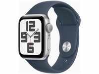 Apple MRE13QF/A, Apple Watch SE (2022) 40 mm Silber Aluminium Sportarmband S/M