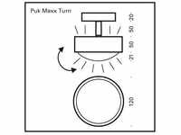 Top Light LED-Deckenleuchte PUK MAXX TURN (Up- & Downlight) chrom matt 2-3038001