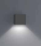 Helestra LED-Wandau&szlig;enleuchte SIRI 44 10x10cm graphit A28242.73 4022671112901