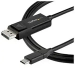 3.3 ft. (1 m) USB C to DisplayPort 1.4 Cable - Bidirectional - USB / DisplayPort