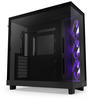 NZXT CC-H61FB-R1, NZXT H6 Flow Compact Dual Chamber with RGB - Matte Black - Gehäuse