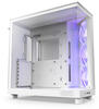 H6 Flow Compact Dual Chamber with RGB - Matte White - Gehäuse - Miditower - Weiß
