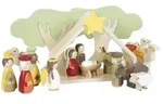 - Wooden Christmas Crib Playset