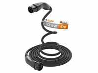 Type 2 HELIX Convenience Charging Cable, up to 22 kW, 5 m, black