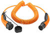 LAPP Type 2 Spiral Charging Cable, up to 11 kW, 5 m, orange