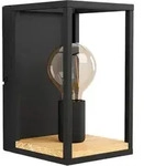 LIBERTAD Wandleuchte, schwarz, braun