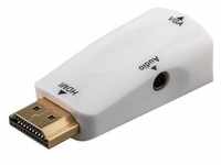 Compact HDMITM/VGA adapter incl. audio gold-plated