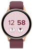 SW-68 - gold - smart watch with strap - 64 MB - dark red