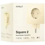 Square 2 Socket extender with 30W Dual USBC Beige
