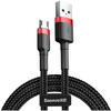 Cafule Micro USB cable 1.5A 2m (Red+Black)