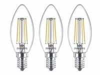 LED-Lampe Classic Candle 4,3W/827 (40W) Clear 3-pack E14