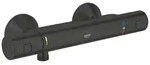 Precision Start Thermostatic shower mixer Matt black