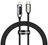 USB-C cable for Lightning Display PD 20W 1m (black)