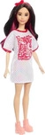 Barbie HRH12, Barbie Fashionistas Red Mess Dress - White Red