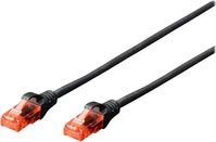 DIGITUS DK-1612-010/BL, DIGITUS Professional patch cable - 1 m - black - Schwarz - 1m