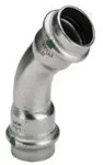 Sanpress Inox bend 45&deg; 42 Stainless steel/bright 435363