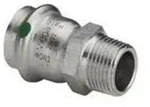 Sanpress Inox transition 42 mm x 1 1/2" stainless steel 436551