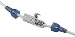toolless cable connector CAT 6A STP shielded - Silber