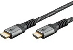 HDMI 2.1 Sleeved - 5m - Schwarz