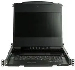 17" Dual Rail Rackmount KVM Console with 1080p - DVI & VGA - KVM console - Full HD