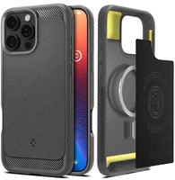 Spigen Rugged Armor MagSafe - gray - iPhone 16 Pro