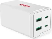 Roline 19.11.1056, Roline power adapter - 2 x 24 pin USB-C (PD) 2 x USB (QC 3.0) -