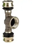 Raxofix T-piece 25 x 1/2" x 25 mm gunmetal