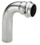 Sanpress Inox bend 90&deg; 15 Stainless steel/bright 435707