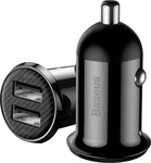 Baseus CCALLP-01, Baseus Grain Pro Car Charger 2x USB 4.8A (black)