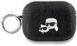 Karl Lagerfeld Monogram Karl & Choupette Head Case for AirPods Pro 2 - Black