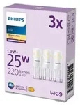 LED-Lampe 220lm 1.9W/827 (25W) 3-pack G9