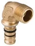 mepla bend adapter 90&deg; with male thread: d=26mm r=3
