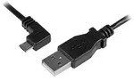 Micro-USB Charge-and-Sync Cable M/M - Left-Angle Micro-USB - USB cable - 50 cm