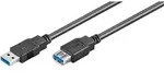 USB 3.0 Extension A/A - Schwarz - 1.8m