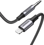 UGREEN 70509-UG, UGREEN Lightning To 3.5mm Aux Cable Aluminum Shell With Braided 1m