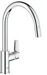 BauEdge Kitchen faucet with pull-out Chrome