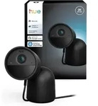 Hue Secure 2K wired camera with desktop stand - black