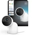 Hue Secure 2K wired camera with desktop stand - white