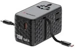 70W 2C Retractable Universal Travel Adapt