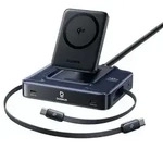 Nomos NH21 6-in-1 245W Wireless Charging Station with Two Retractable USB-C Cables -