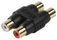 Vivanco Audio Adapter 2xRCA Female Black