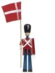 Standard-bearer with textile flag 22 cm
