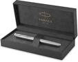 Parker Sonnet Tintenroller | Edelstahl mit Palladiumzierteilen | feine Spitze 
