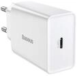 Baseus Speed Mini Quick Charger USB-C PD 3A 20W - White