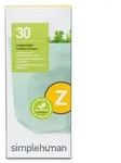Code Z ma&szlig;geschneiderte M&uuml;llbeutel, Packung mit 30, wei&szlig;