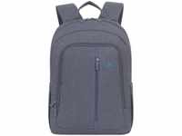 RivaCase 7560 Laptop Canvas Backpack 15.6 " Grey