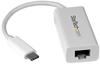 US1GC30W USB-C to Gigabit Ethernet Adapter White Thunderbolt 3 Compatible