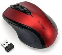 Kensington K72422WW, Kensington Pro Fit Wireless Maus, rubinrot Rot - Maus (Rot)